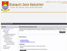 Tablet Screenshot of kiribaship.com